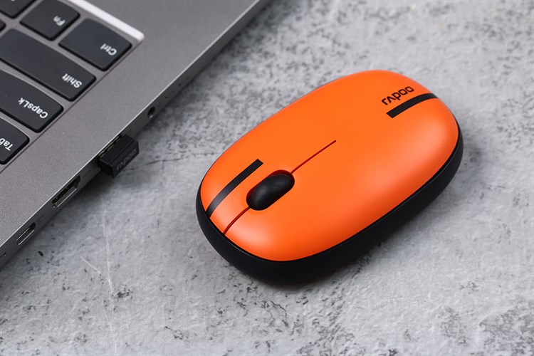 Chuột Không dây Bluetooth Silent Rapoo M650 Hà Lan Màu Đen - Cam