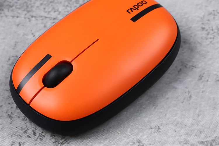 Chuột Không dây Bluetooth Silent Rapoo M650 Hà Lan Màu Đen - Cam