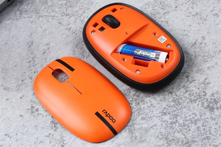 Chuột Không dây Bluetooth Silent Rapoo M650 Hà Lan Màu Đen - Cam