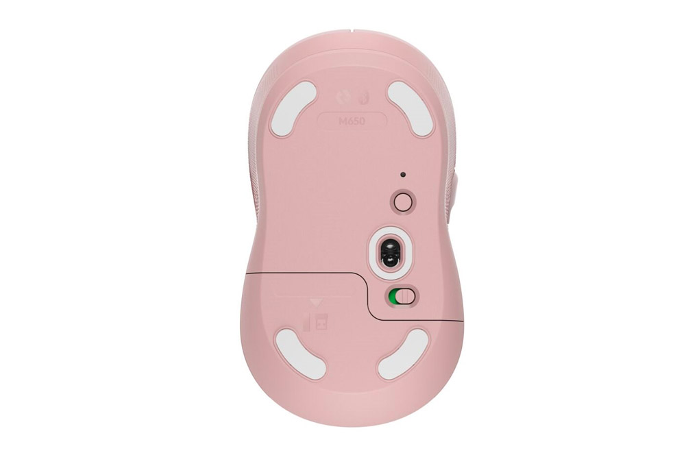 Chuột Bluetooth Silent Logitech Signature M650 Màu Hồng