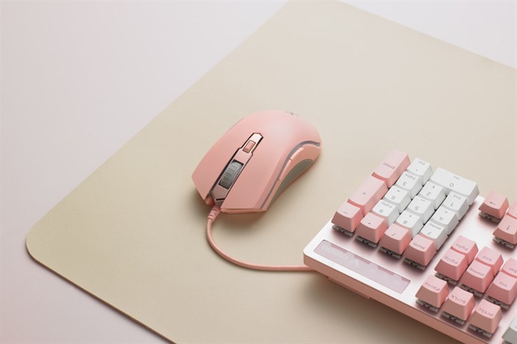 Chuột Có dây Gaming Rapoo V25S Màu Hồng