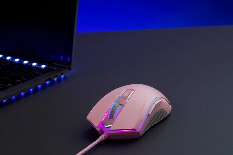 Chuột Có dây Gaming Rapoo V25S Màu Hồng