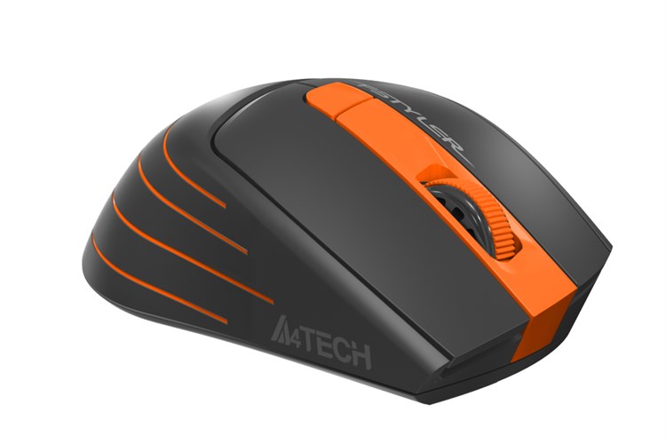 Chuột Không dây Silent A4tech FG30S Màu Đen - Cam