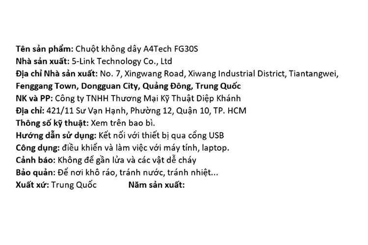 Chuột Không dây Silent A4tech FG30S Màu Trắng