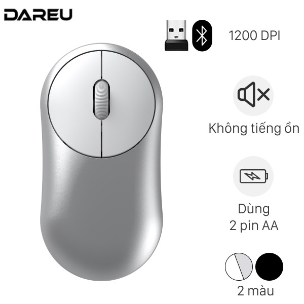 Chuột Bluetooth Silent DareU LM166D