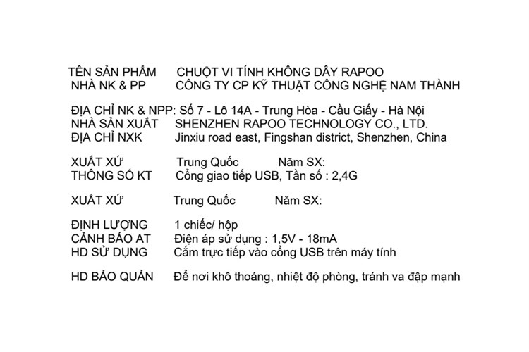 Chuột sạc Không dây Gaming Rapoo VT960s Màu Đen