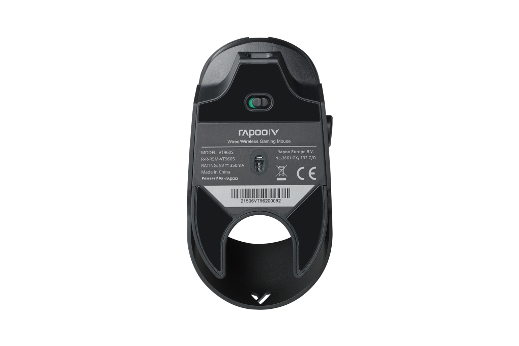 Chuột sạc Không dây Gaming Rapoo VT960s Màu Đen