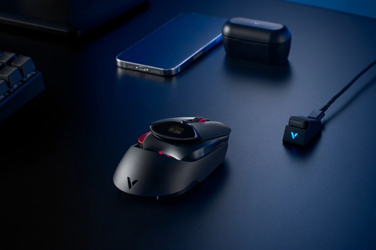 Chuột sạc Không dây Gaming Rapoo VT960s Màu Đen