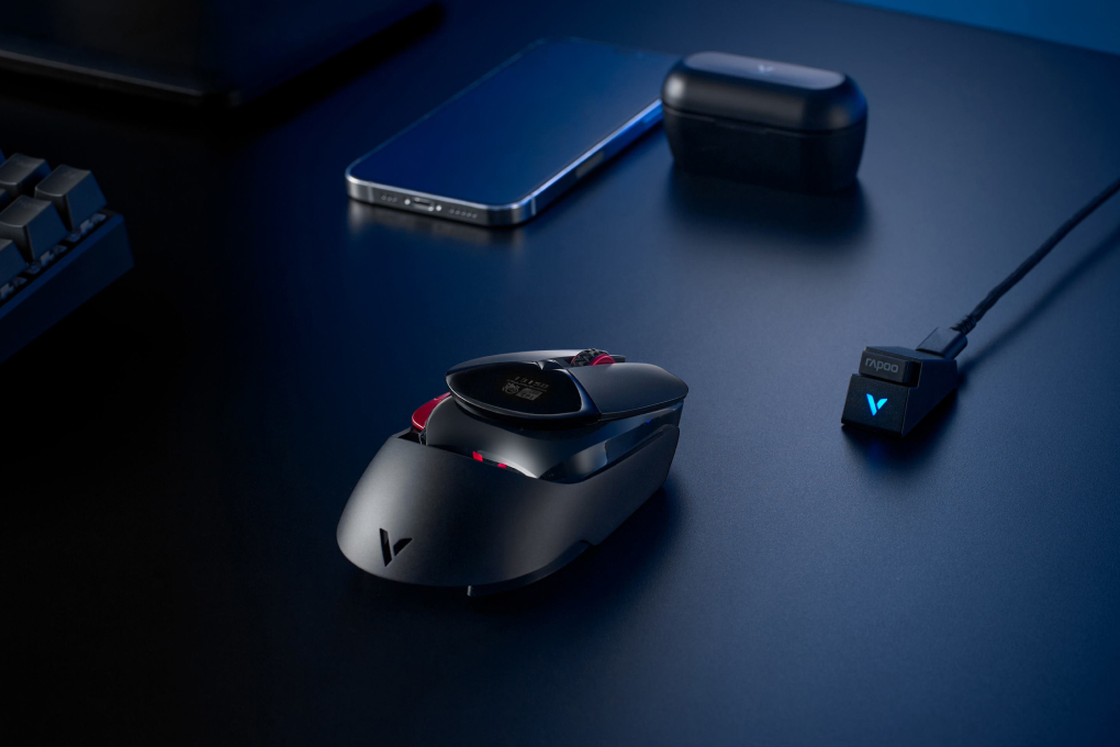 Chuột sạc Không dây Gaming Rapoo VT960s Màu Đen