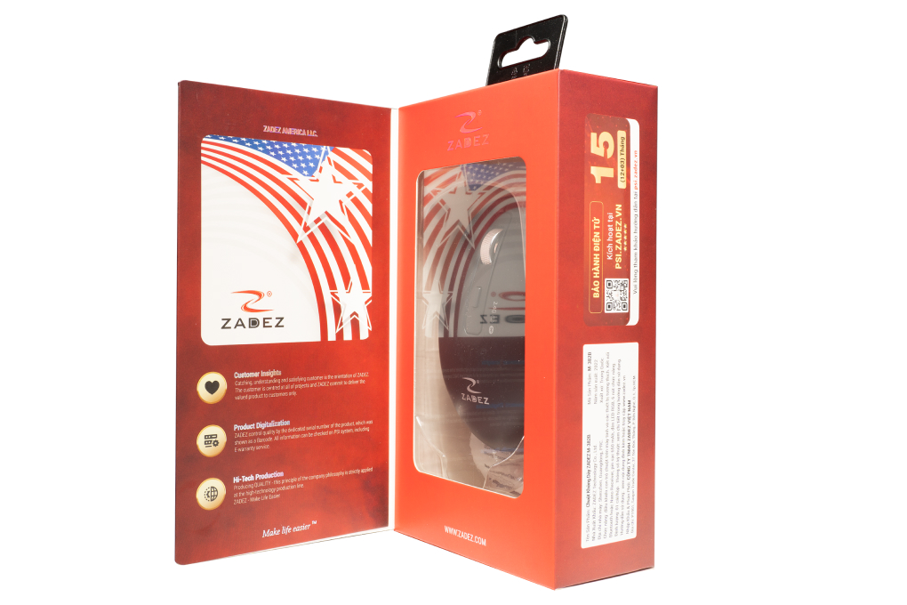 Chuột sạc Bluetooth Silent Zadez M382B - 3
