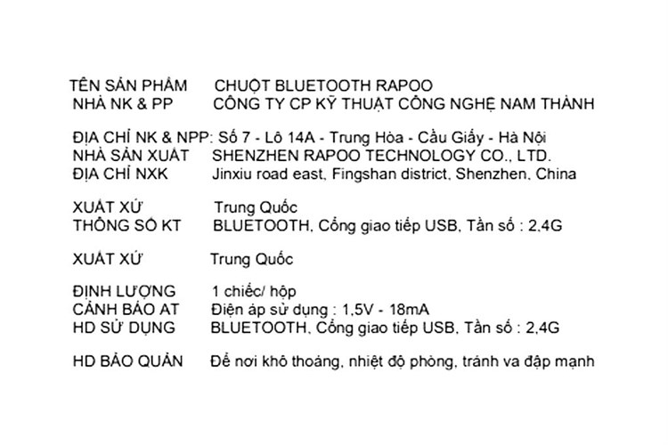 Chuột Bluetooth Silent Rapoo M650 Màu Tím
