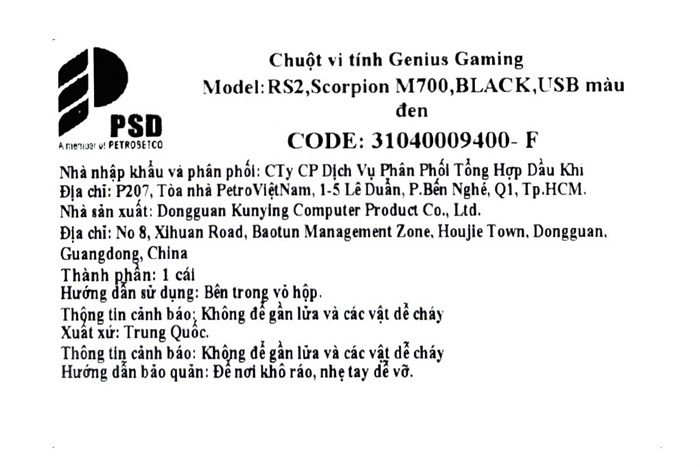 Chuột Có dây Gaming Genius Scorpion M700 Màu Đen