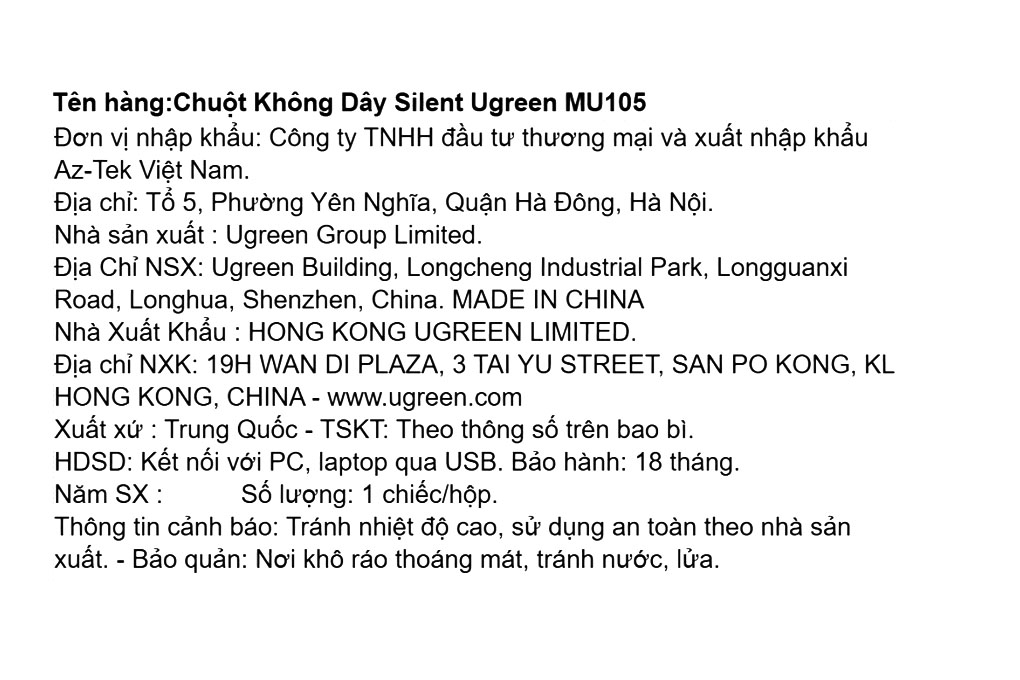 Chuột Không Dây Silent Ugreen MU105 Màu Hồng