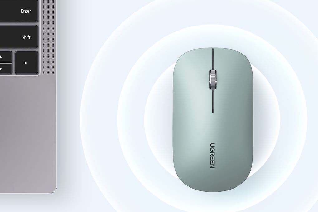 Chuột Bluetooth Silent Ugreen MU001 Màu Xanh lá