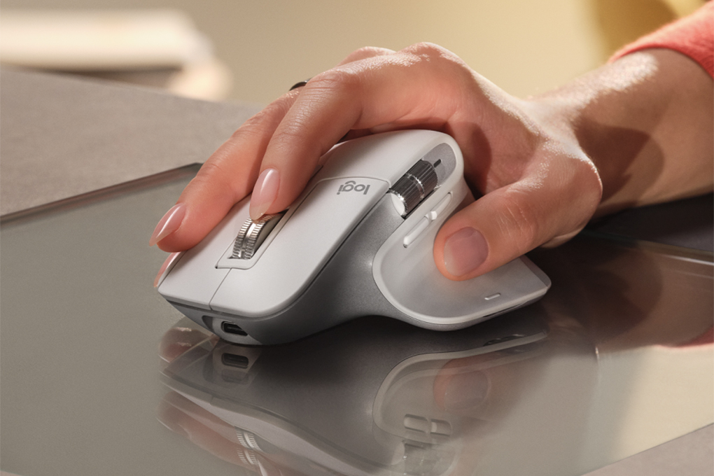 Chuột sạc Bluetooth Silent Logitech MX Master 3s Màu Xám