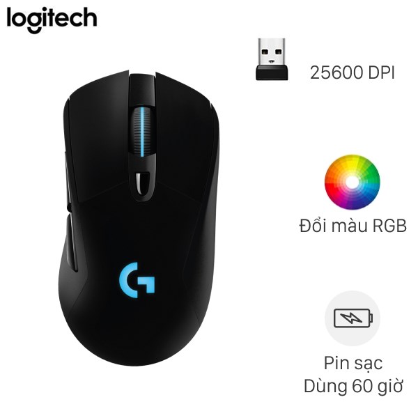 Chuột Sạc Không Dây Gaming Logitech G703 Lightspeed