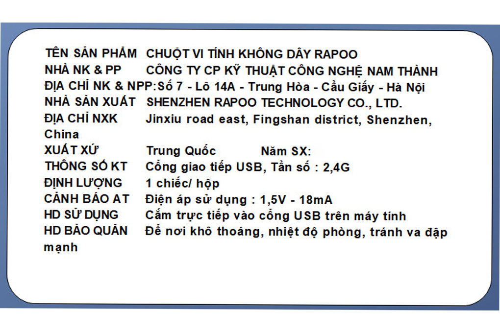 Chuột sạc Bluetooth Rapoo MT760 Mini - 15