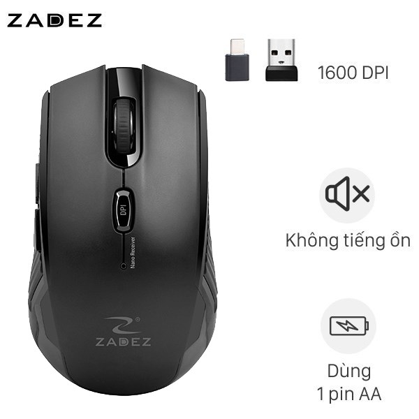 Chuột Không Dây Silent Zadez M338