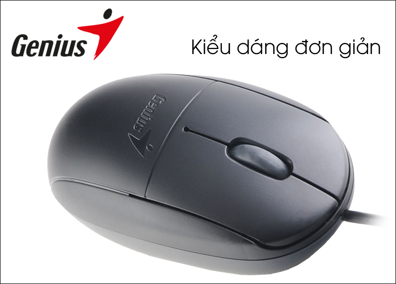 Chuột có dây Genius NS-100X - Thiết kế đơn giản và vừa tay Chuột có dây Genius NS-100X - Thiết kế đơn giản và vừa tay