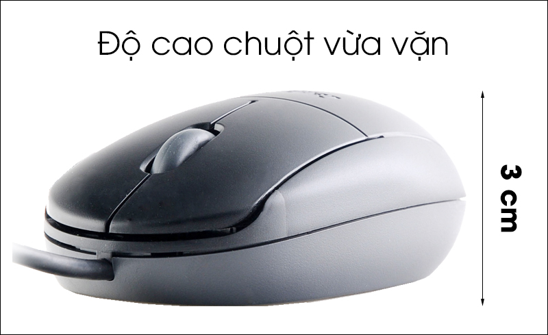 Chuột có dây Genius NS-100X - Thiết kế đơn giản và vừa tay Chuột có dây Genius NS-100X - Thiết kế đơn giản và vừa tay