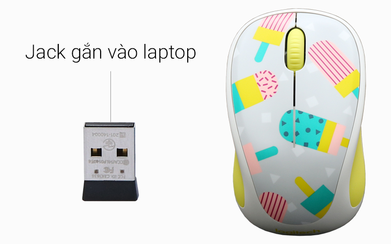 Chuột không dây Logitech M238 Kem - Kết nối với máy tính hoặc tivi thông qua cổng gắn USB Chuột không dây Logitech M238 Kem - Kết nối với máy tính hoặc tivi thông qua cổng gắn USB