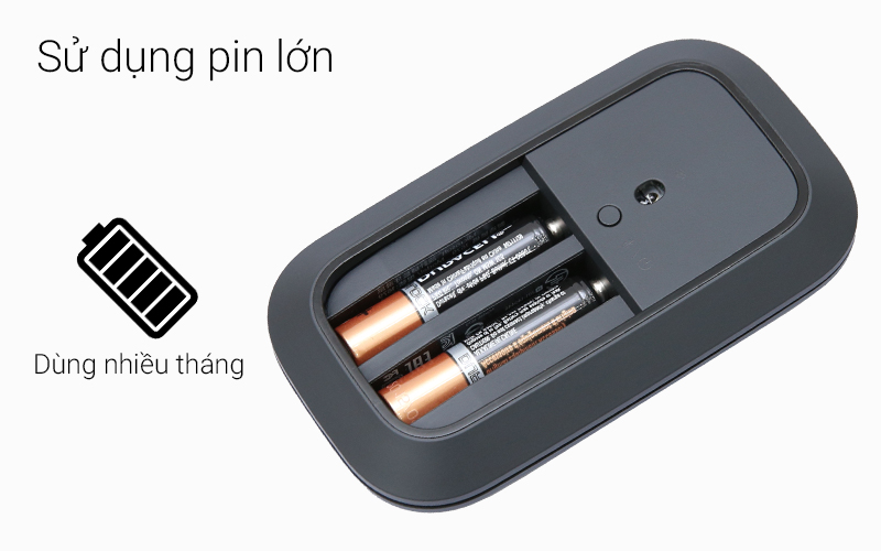 Chuột Bluetooth Microsoft Designer - Sử dụng pin lớn 