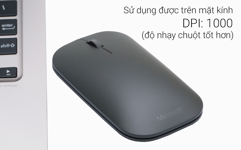 Chuột Bluetooth Microsoft Designer - Độ nhạy DPI 1000