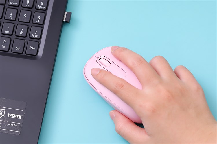 Chuột Không dây Microsoft 1850 Màu Hồng nhạt