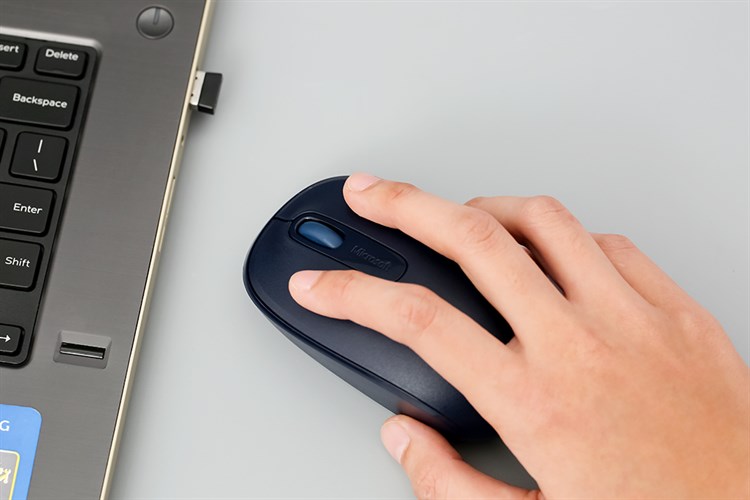 Chuột Không dây Microsoft 1850 Màu Xanh đen