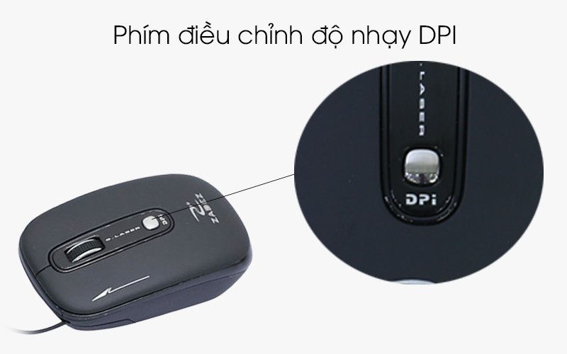 Chuột có dây Zadez M279 Đen - Nút điều chỉnh DPI hỗ trợ đắc lực cho game thủ chuyên nghiệp Chuột có dây Zadez M279 Đen - Nút điều chỉnh DPI hỗ trợ đắc lực cho game thủ chuyên nghiệp