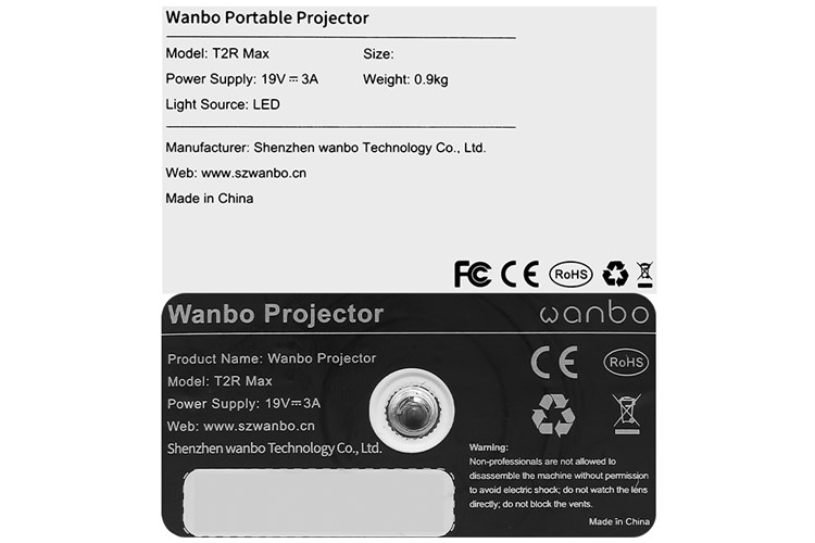 Máy chiếu Wanbo T2R Max Full HD Màu Trắng