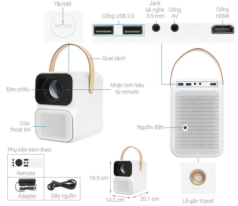 Máy chiếu Wanbo T6 Max Full HD