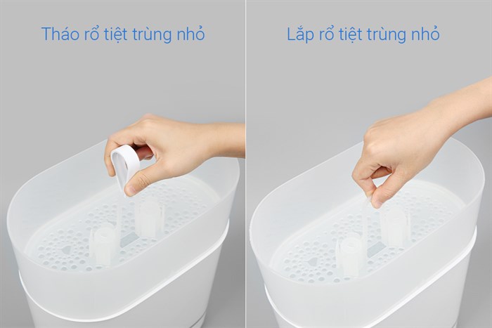 Máy tiệt trùng bình sữa 3 trong 1 Philips Avent SCF284/02 Màu Trắng