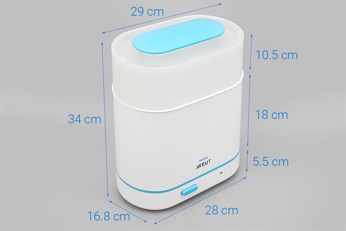 Máy tiệt trùng bình sữa 3 trong 1 Philips Avent SCF284/02 Màu Trắng