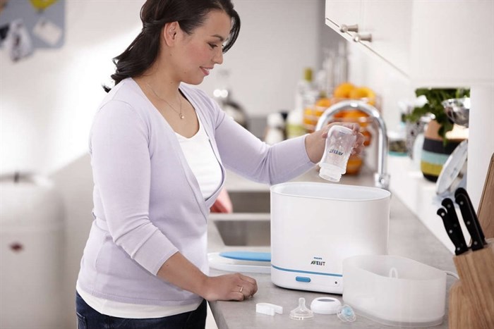 Máy tiệt trùng bình sữa 3 trong 1 Philips Avent SCF284/02 Màu Trắng