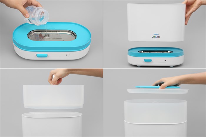 Máy tiệt trùng bình sữa 3 trong 1 Philips Avent SCF284/02 Màu Trắng