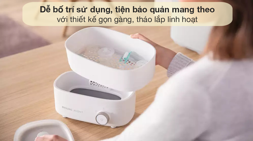 Máy tiệt trùng sấy khô bình sữa Philips Avent SCF293.00