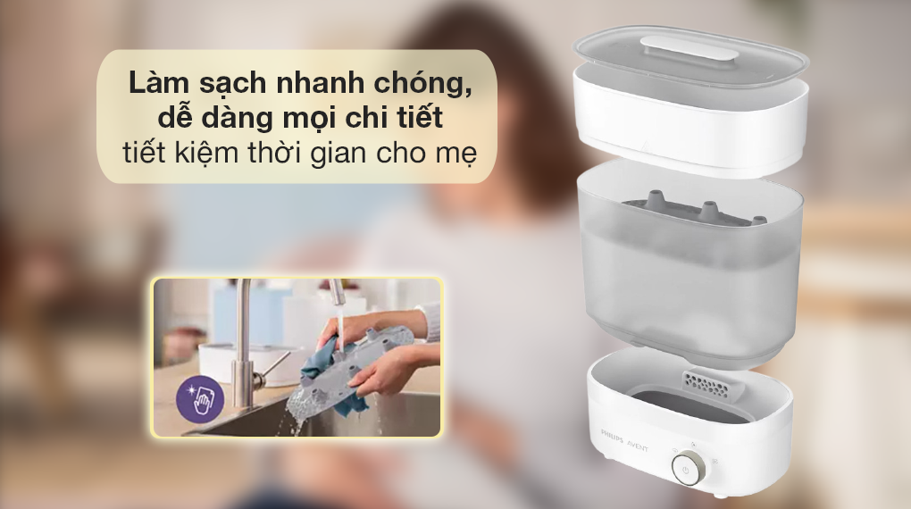 Máy tiệt trùng sấy khô bình sữa Philips Avent SCF293.00