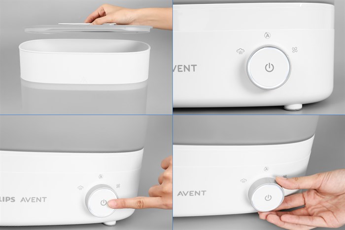 Máy tiệt trùng sấy khô bình sữa Philips Avent SCF293.00 Màu Trắng
