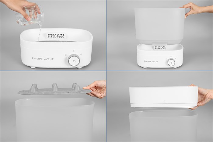 Máy tiệt trùng sấy khô bình sữa Philips Avent SCF293.00 Màu Trắng