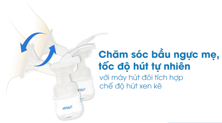 Máy hút sữa điện đôi Philips Avent SCF303/01