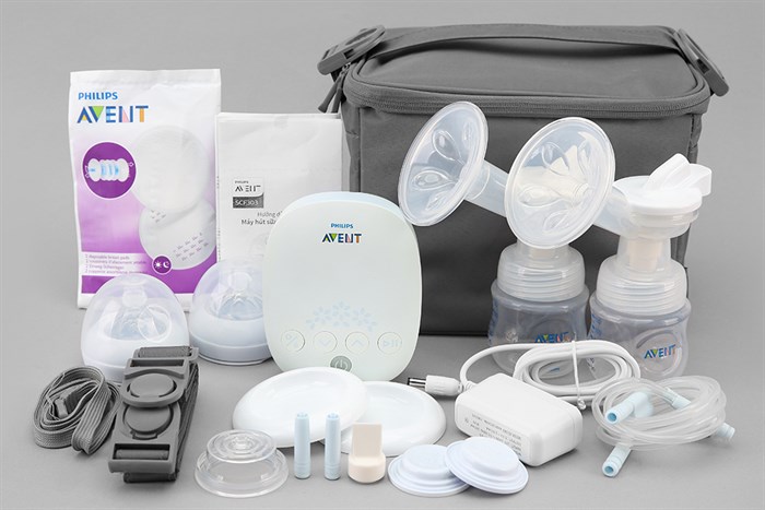 Máy hút sữa điện đôi Philips Avent SCF303/01 Màu Trắng