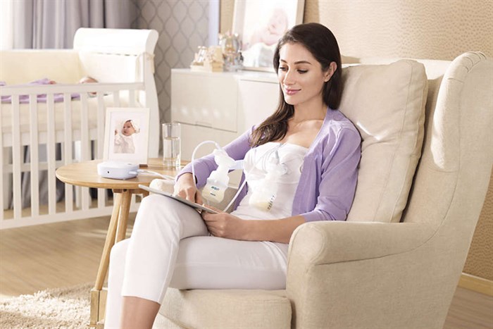 Máy hút sữa điện đôi Philips Avent SCF303/01 Màu Trắng