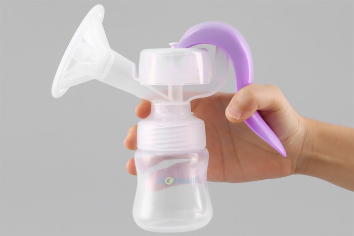 Dụng cụ hút sữa bằng tay BioHealth EE Classic Màu Trắng - Tím