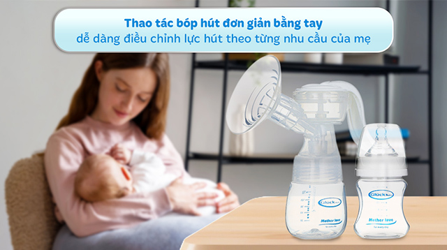 Máy hút sữa bằng tay Gluck Baby GP22-2 - Cách sử dụng