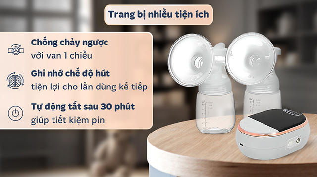 Máy hút sữa điện đôi Gluck Baby GP39 - Tiện ích Máy hút sữa điện đôi Gluck Baby GP39 - Tiện ích