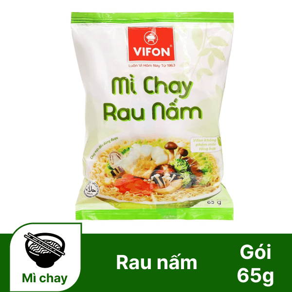 Mì chay Vifon rau nấm gói 65g