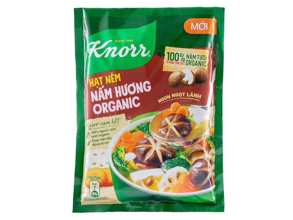 Hạt nêm chay nấm hương Knorr gói 380g 0