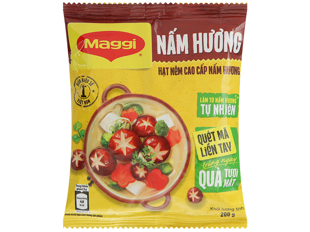 Hạt nêm cao cấp vị nấm hương Maggi gói 200g 1