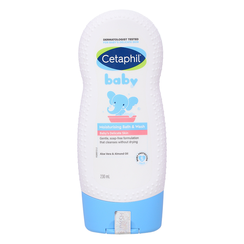 Sữa tắm cho bé Cetaphil Baby Moisturizing Bath & Wash hương dịu nhẹ 230 ml (mọi độ tuổi) - Giao bao bì ngẫu nhiên 3